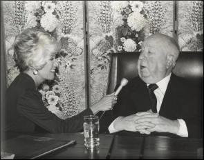 Rona Barrett interviewing Alfred Hitchcock